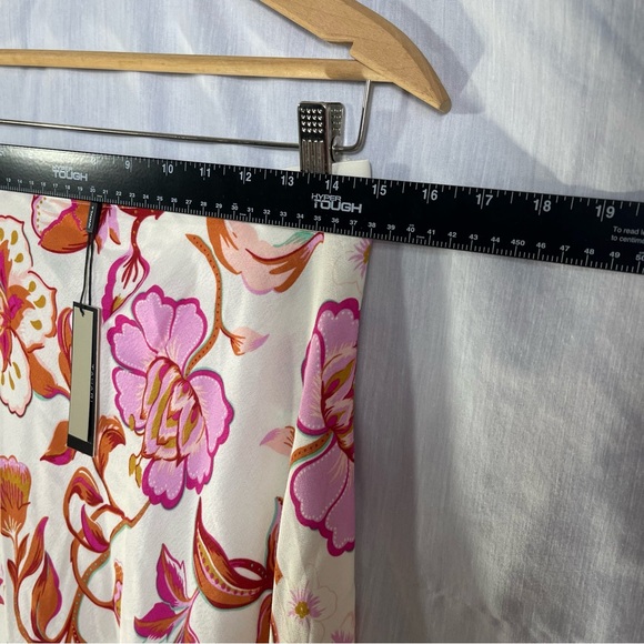 Tahari NWT Bold Breezy Floral Maxi Skirt - Pink and Orange - Picture 6 of 9